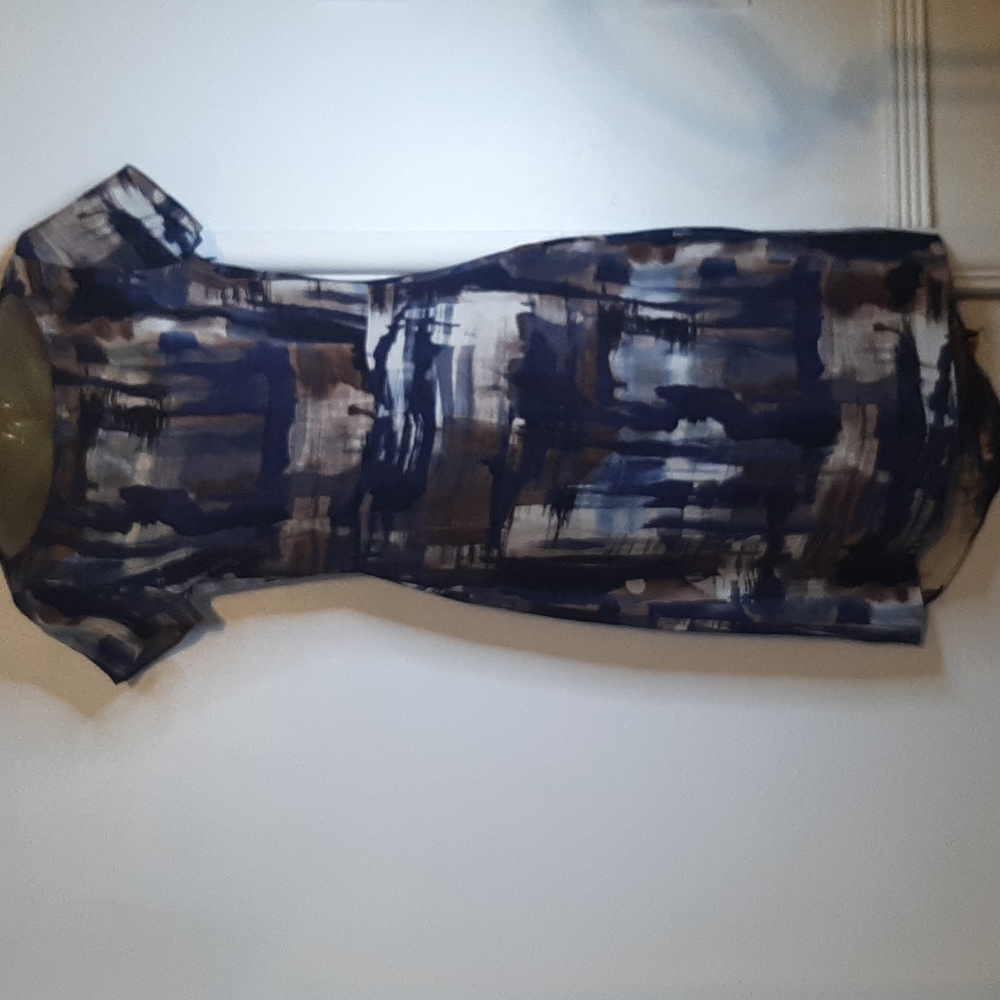 Anthropology Paper Crown  silk Dress XS.